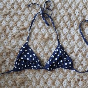 Polka Dot Bikini Top by J. Crew